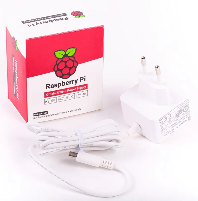 Napájací adaptér Raspberry Pi 4 - 5V/3A biely