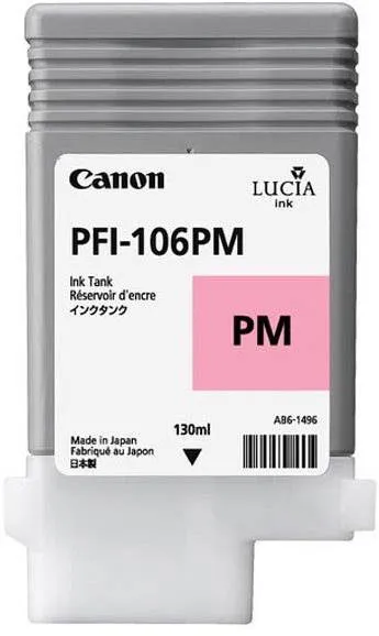 Cartridge Canon PFI-106PM photo purpurová, do tlačiarne Canon radu ImagePROGRAF - originál