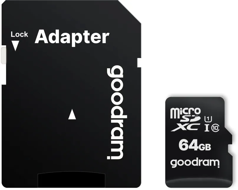 Pamäťová karta GOODRAM 64GB MicroSD karta 10 UHS I + adaptér
