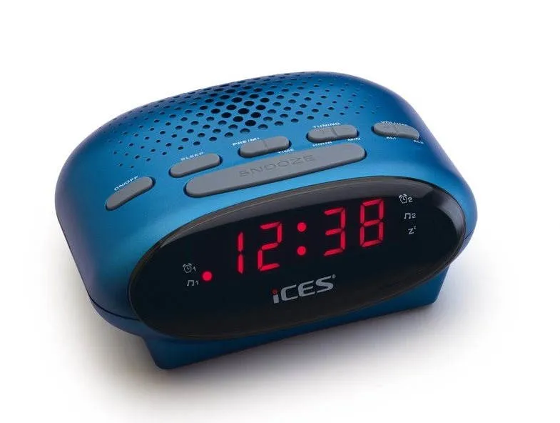 Rádiobudík ICES ICR-210 modrý