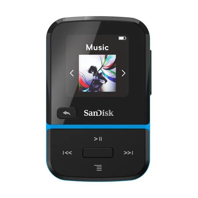 MP3 prehrávač SanDisk MP3 Clip Sport Go2 32 GB, modrá