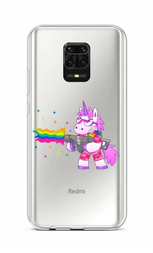 Kryt na mobil TopQ Kryt Xiaomi Redmi Note 9 Pre silikón Rainbow Gun 52566