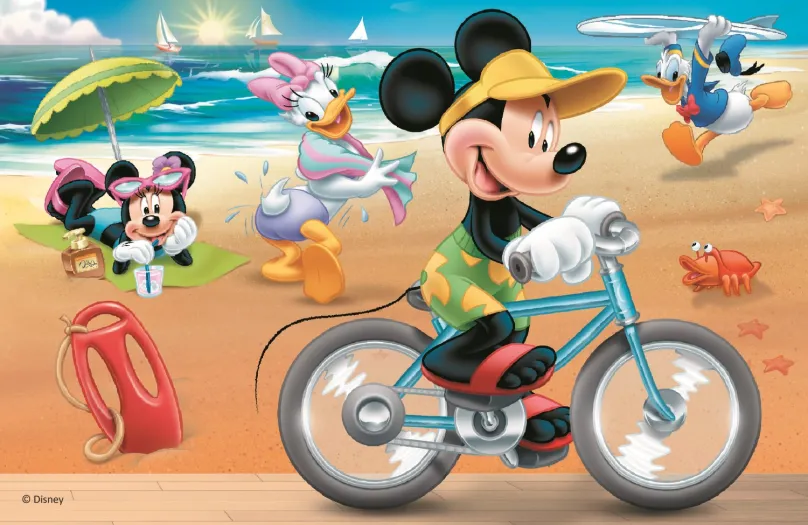 TREFL Puzzle Mickey Mouse: Na pláži 54 dielikov