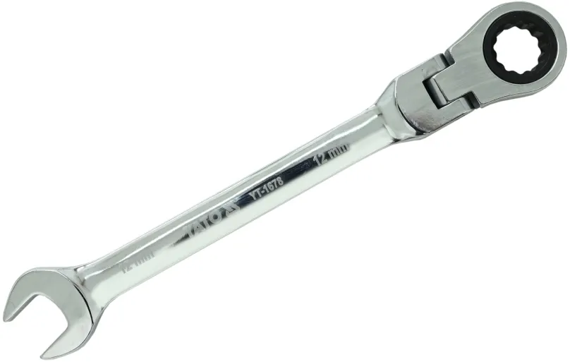 Kľúč YATO Kľúč očkoplochý račňový 12 mm s kĺbom