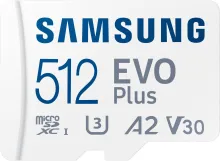 Pamäťová karta Samsung MicroSDXC 512GB EVO Plus + SD adaptér