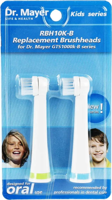 Náhradná hlavica k zubnej kefke Dr. Mayer RBH10K-B náhradná hlavica pre GTS1000K - 2 ks - modrá