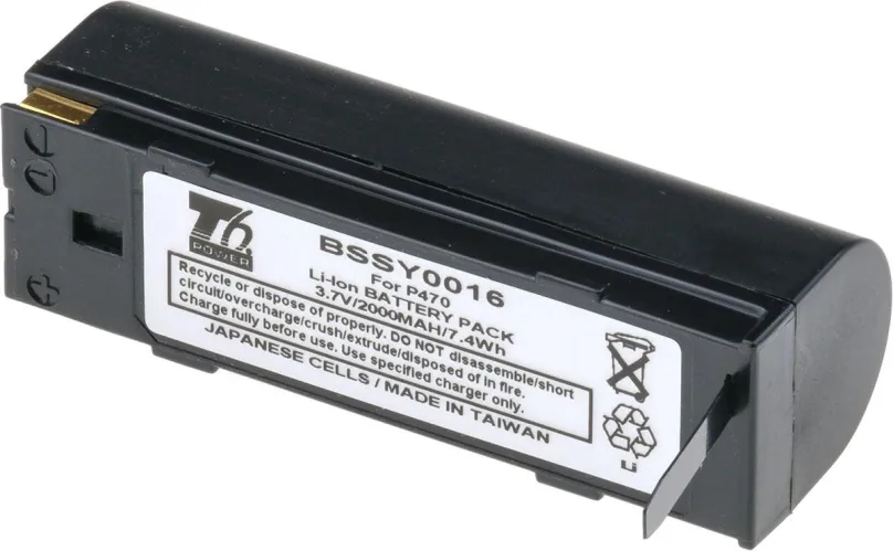 Nabíjacia batéria T6 Power pre čítačku čiarových kódov Symbol 50-14000-145, Li-Ion, 2000 mAh (7,4 Wh), 3,7 V
