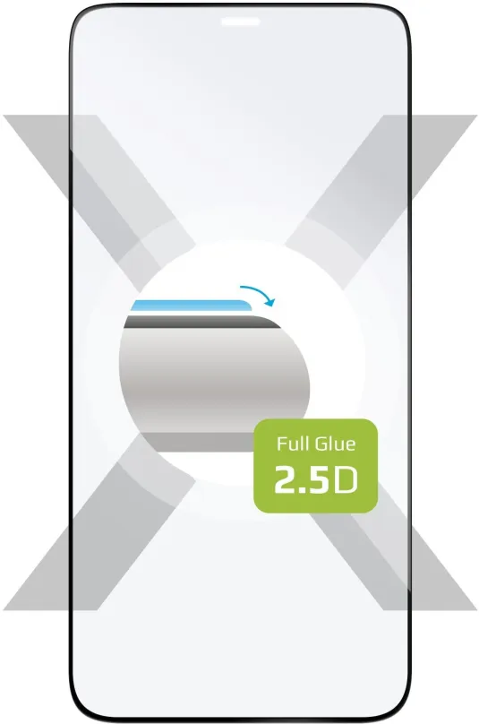 Ochranné sklo FIXED FullGlue-Cover pre Apple iPhone 12 Mini čierne