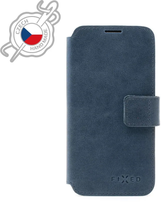 Puzdro na mobil FIXED ProFit z pravej hovädzej kože pre Apple iPhone 7/8/SE (2020/2022) modré