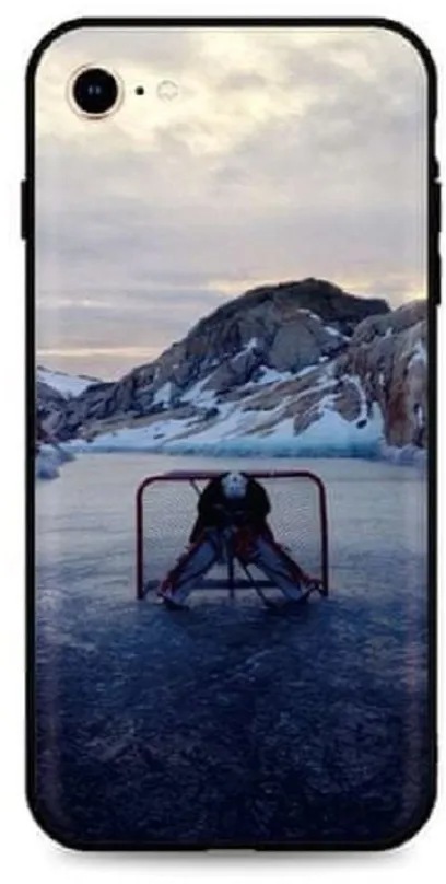 Kryt na mobil TopQ iPhone SE 2020 silikón Hockey Goalie 49316