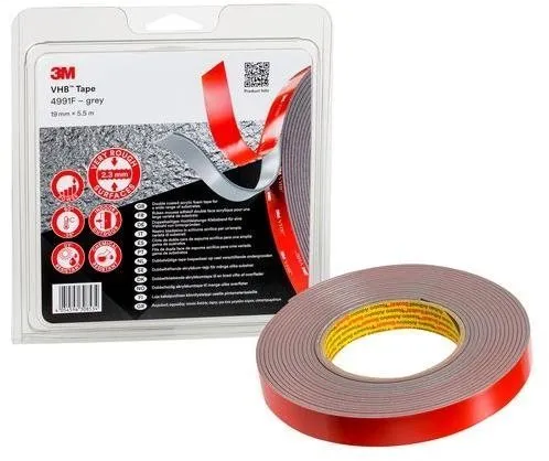 Lepiaca páska 3M™ VHB™ obojstranne silne lepiaca akrylová páska 4991F, šedá, 19 mm x 5,5 m