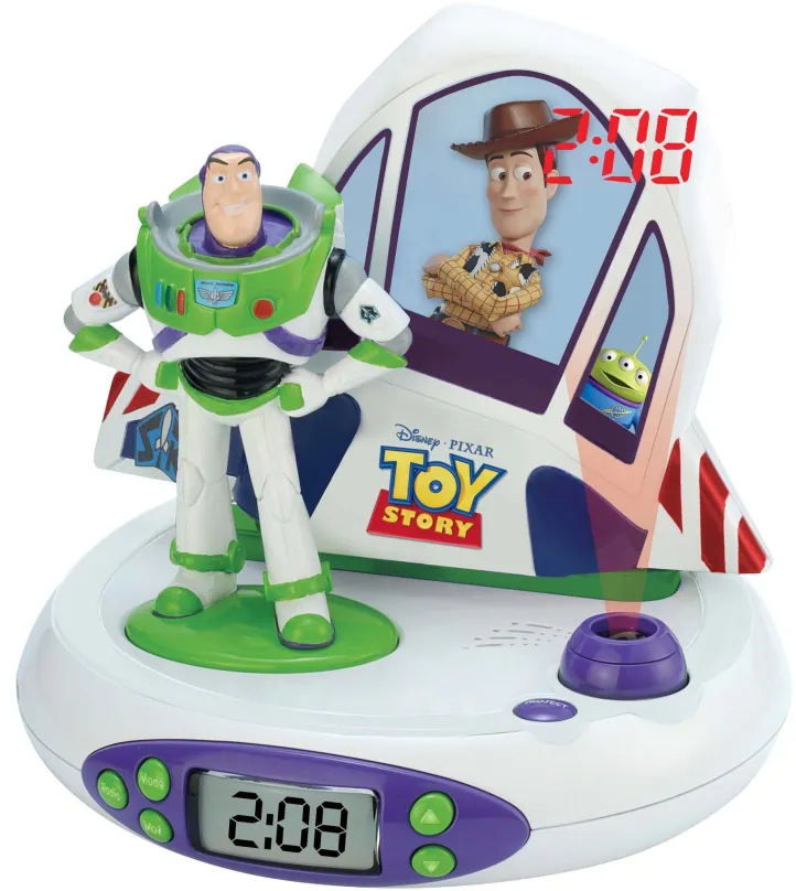 Budík Lexibook Toy Story Hodiny s projektorom a zvuky
