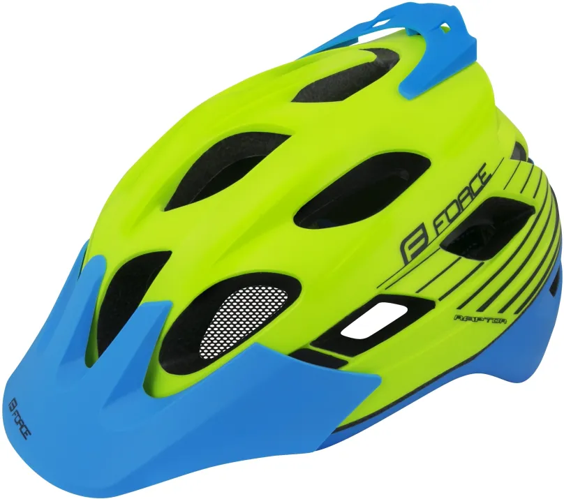 Helma na bicykel Force RAPTOR MTB fluo-modrá S - M, 54 cm - 58 cm