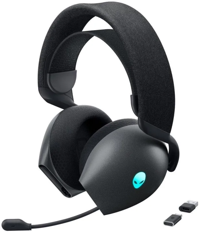 Herné slúchadlá Dell Alienware Dual Mode Wireless Gaming Headset - AW720H (Dark Side of the Moon)