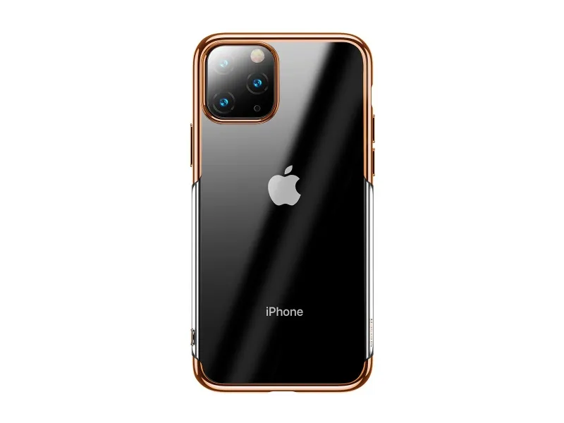 Baseus puzdro pre Apple iPhone 11 Pre Max Shining transparentné-zlatá