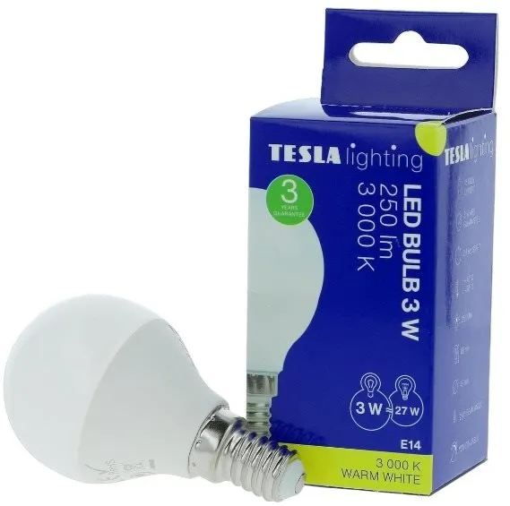 LED žiarovka TESLA mini BULB 3W E14