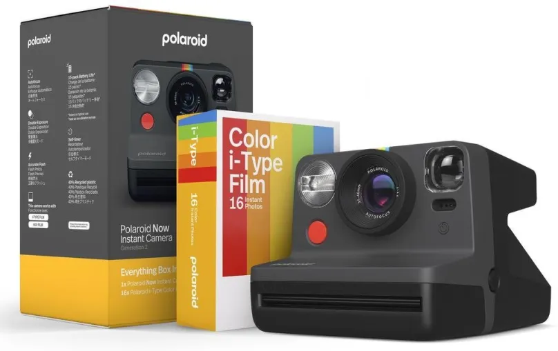 Instantný fotoaparát Polaroid Now Gen 2 E-box Black