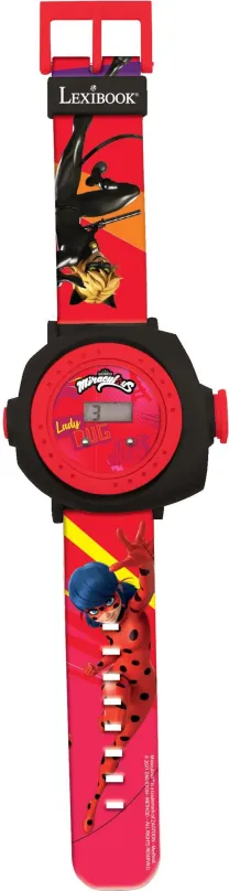 Detské hodinky Lexibook Digitálne projekčné hodinky s 20 obrázkami na premietanie - Miraculous