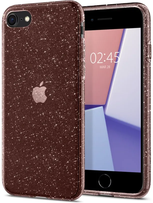 Kryt na mobilný telefón Spigen Liquid Crystal Glitter Rose Crystal iPhone 7/8/SE 2020/SE 2