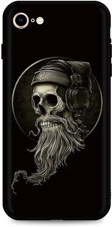 Kryt na mobil TopQ Kryt iPhone SE 2022 silikón Music Skeleton 74247