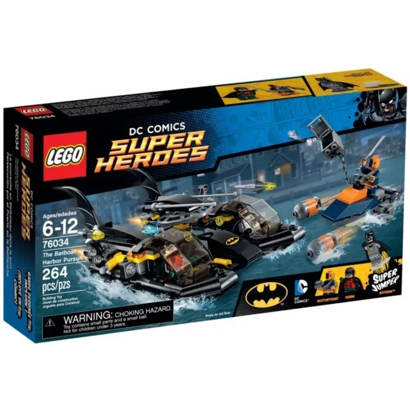 LEGO® Super Heroes 76034 Naháňačka v prístave s Batmanovým vznášadlom