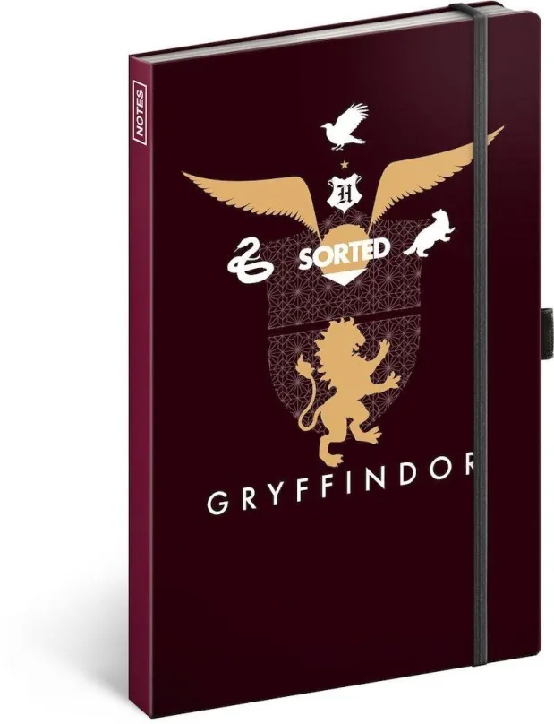 Zápisník PRESCOGROUP Harry Potter - Gryffindor, linajkový, 13 x 21 cm