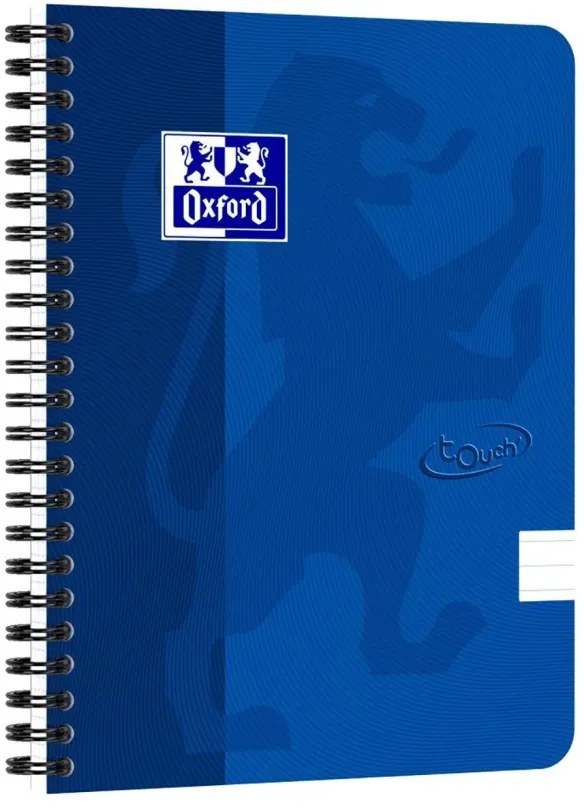 Zápisník OXFORD Nordic Touch A5+, 70 listov, linajkový, modrý