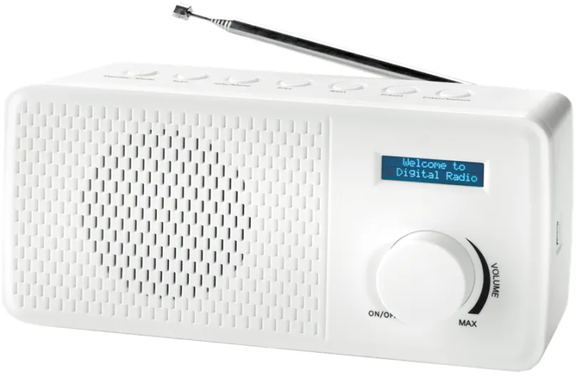 Denver DAB-41 WHITE- Rádio s DAB+ FM tunerom