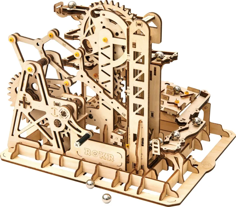 3D puzzle Robotime Roker 3D drevené puzzle Guličková dráha: Climber 233 dielikov