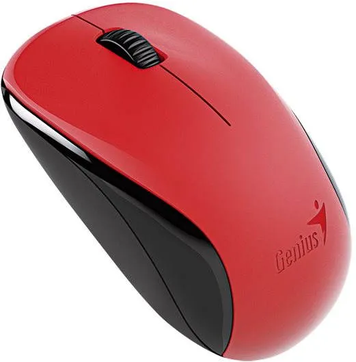 Myš Genius NX-7000 červená, bezdrôtová, optická, 1200DPI, 3 tlačidlá, USB a bezdrôtový USB
