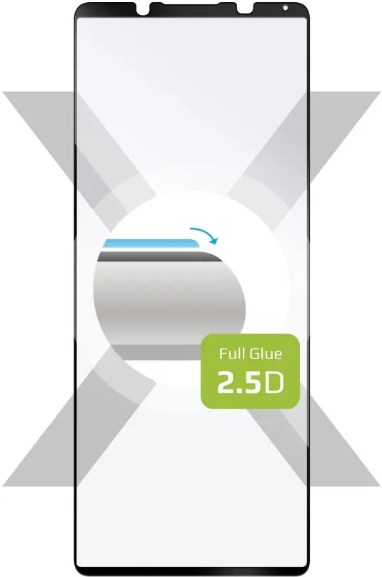Ochranné sklo FIXED FullGlue-Cover pre Xiaomi Redmi A1/A1S/A1+/A2/A2+ čierne