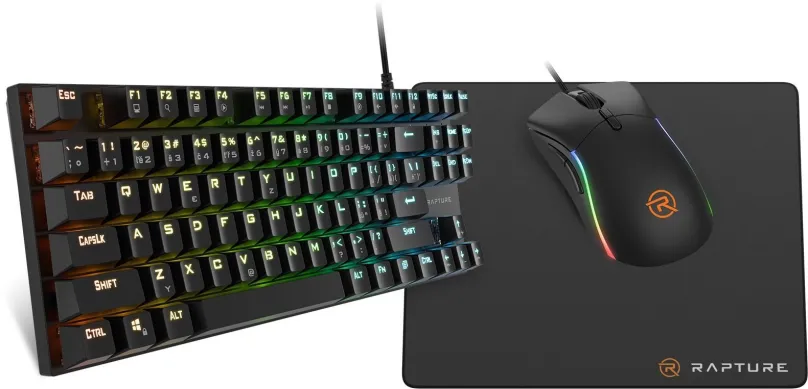 Set klávesnice a myši Rapture STARTER Gaming Set čierny