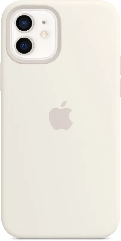 Kryt na mobil Apple iPhone 12 a 12 Pre Silikónový kryt s MagSafe biely