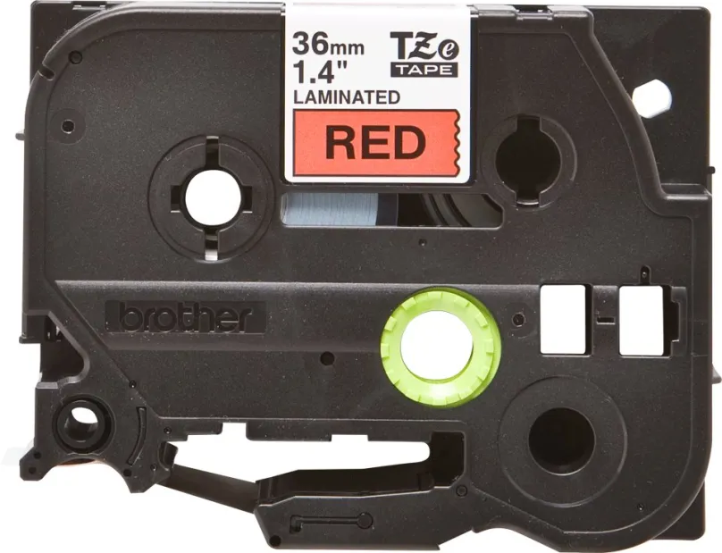 TZ páska Brother TZE-461, čierna a červená, 36mmx8m, laminovaná