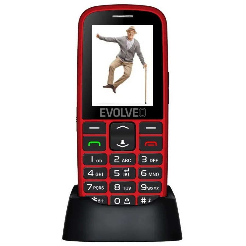 Mobilný telefón EVOLVEO EasyPhone EG červená