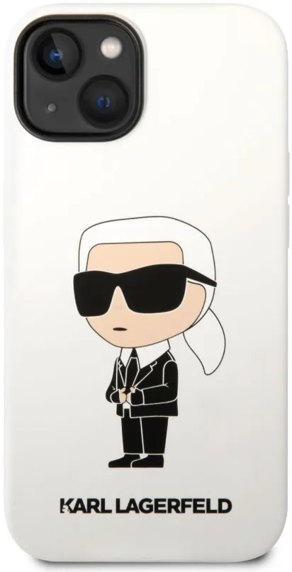 Kryt pre mobil Karl Lagerfeld Liquid Silicone Ikonik NFT Zadný Kryt pre iPhone 14 Plus White