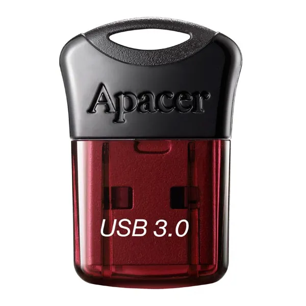 Apacer USB flash disk, USB 3.0, 64GB, AH157, červený, AP64GAH157R-1, USB A, s krytkou