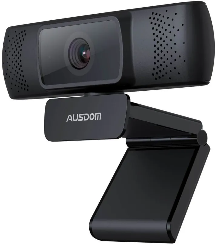Webkamera Ausdom AF640, s rozlíšením Full HD (1920 × 1080 px), uhol záberu 90°, vstavaný