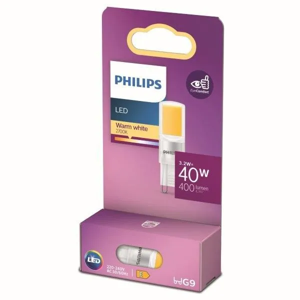 Philips 8719514303751 LED žiarovka 3,2W/40W | G9 | 400lm | 2700K