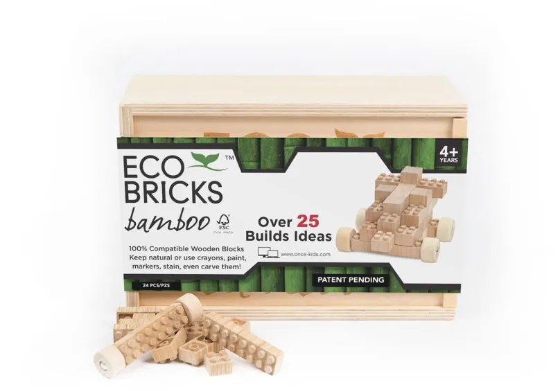 Stavebnica Once Kids Eco-Bricks Bambus 24 dielov