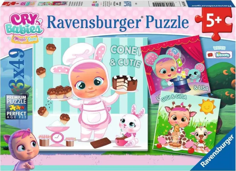 RAVENSBURGER Puzzle Cry Babies Magic Tears 3x49 dielikov