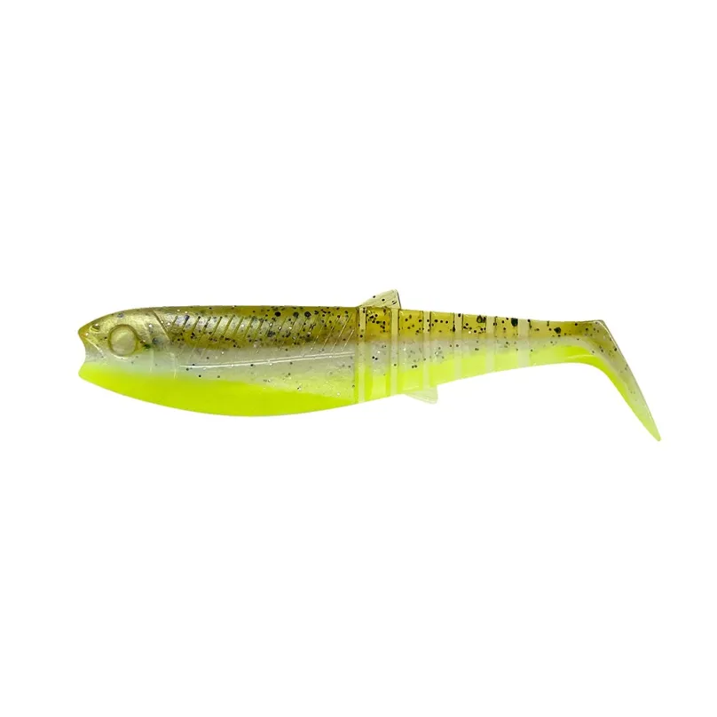 Savage Gear Gumová nástraha Cannibal Shad 8cm 5g Green Pearl Yellow 5ks