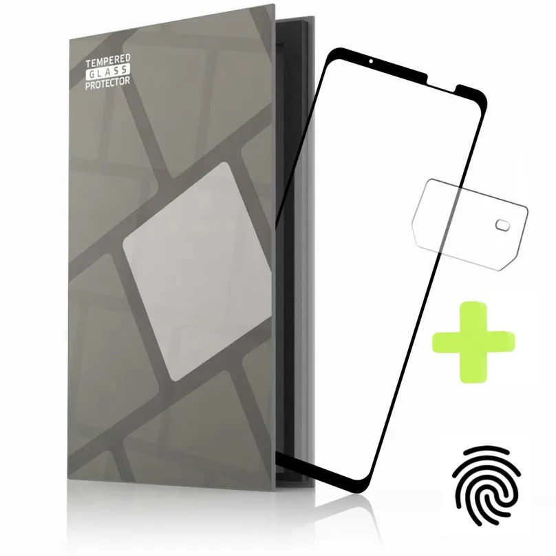 Ochranné sklo Tempered Glass Protector rámčekové pre Asus Phone ROG 6/6 Pro, čierne + sklo na kameru