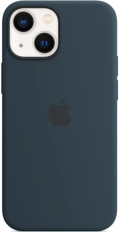 Kryt na mobil Apple iPhone 13 mini Silikónový kryt s MagSafe hlbokomorsky modrý