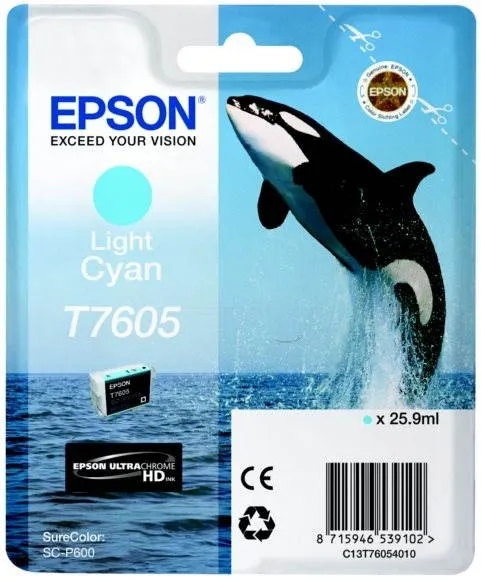 Cartridge Epson T7605 svetlo azúrová
