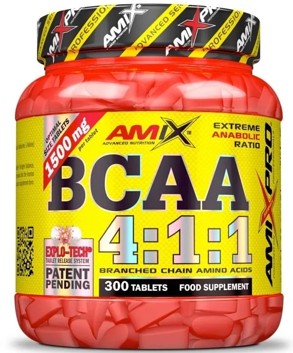 Aminokyseliny Amix Nutrition BCAA 4: 1: 1, 300 kapslí