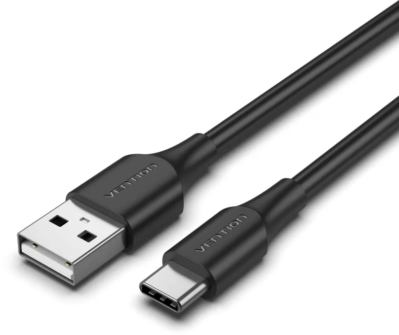 Dátový kábel Vention USB 2.0 to USB-C 3A Cable 0.5M Black