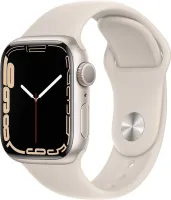 Chytré hodinky Apple Watch Series 7 41mm Hviezdne biely hliník s hviezdne bielym športovým remienkom
