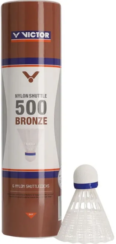 Badmintonová lopta Victor Nylon Shuttle 500 Bronze