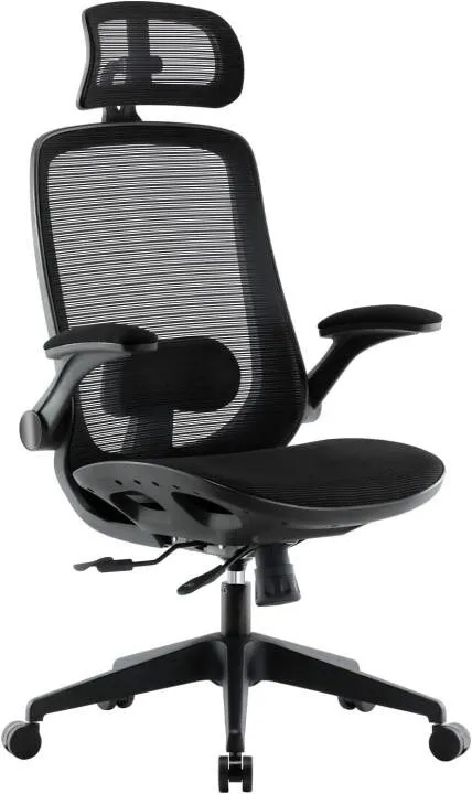 Kancelárska stolička HAWAJ Chief Premium s opierkou hlavy, čierna